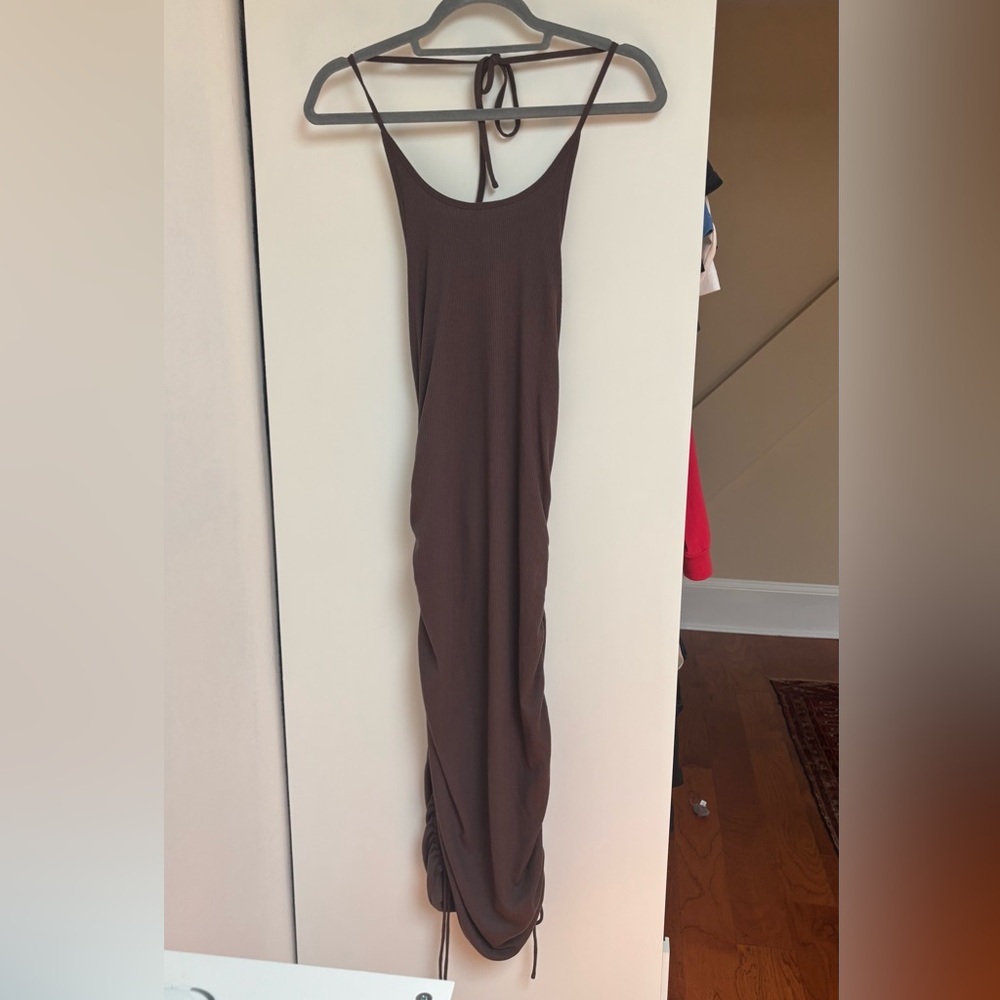 Princess Polly Chocolate Ruched Dress